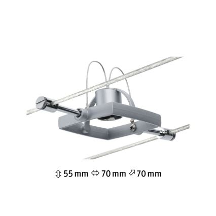 Paulmann 94132 - 1xGU5,3/10W Foco para sistema de rieles MAC 12V cromo mate