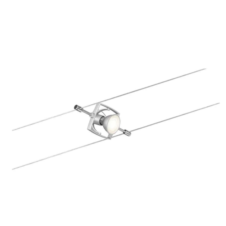 Paulmann 94133 - SET 5xGU5,3/10W Foco para sistema de cable MAC 230V cromo mate