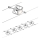 Paulmann 94133 - SET 5xGU5,3/10W Foco para sistema de cable MAC 230V cromo mate