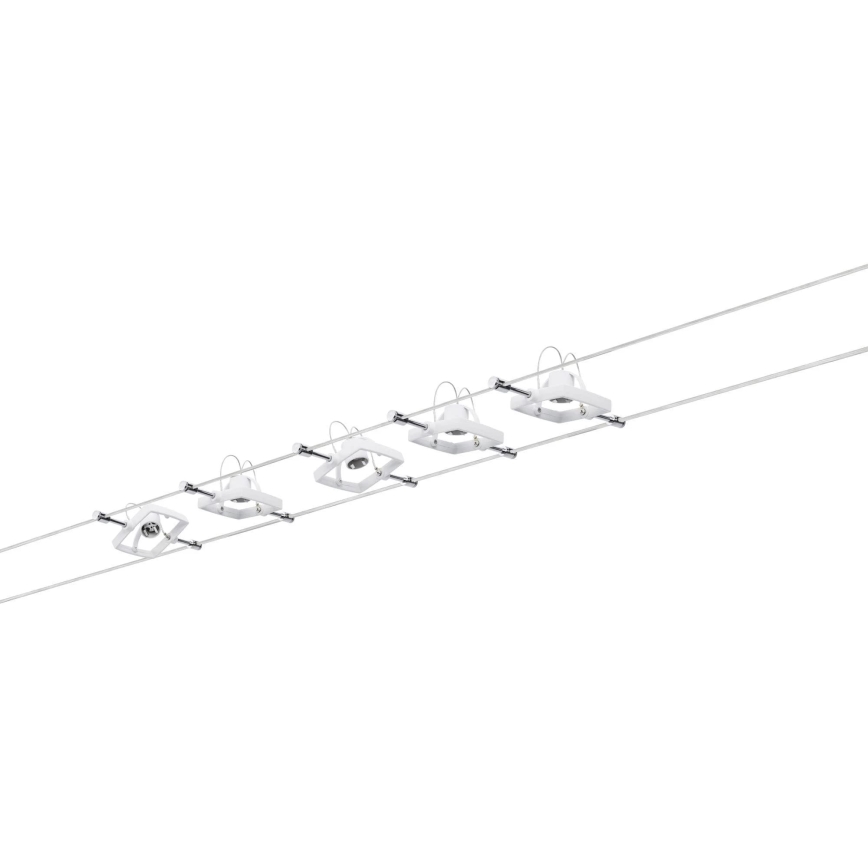 Paulmann 94134 - JUEGO 5xGU5,3/10W Foco para sistema de cadenas MAC 230V blanco