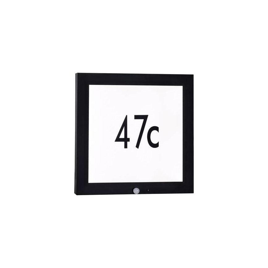 Paulmann 94255 - LED/13W IP44 Número de casa con sensor 230V