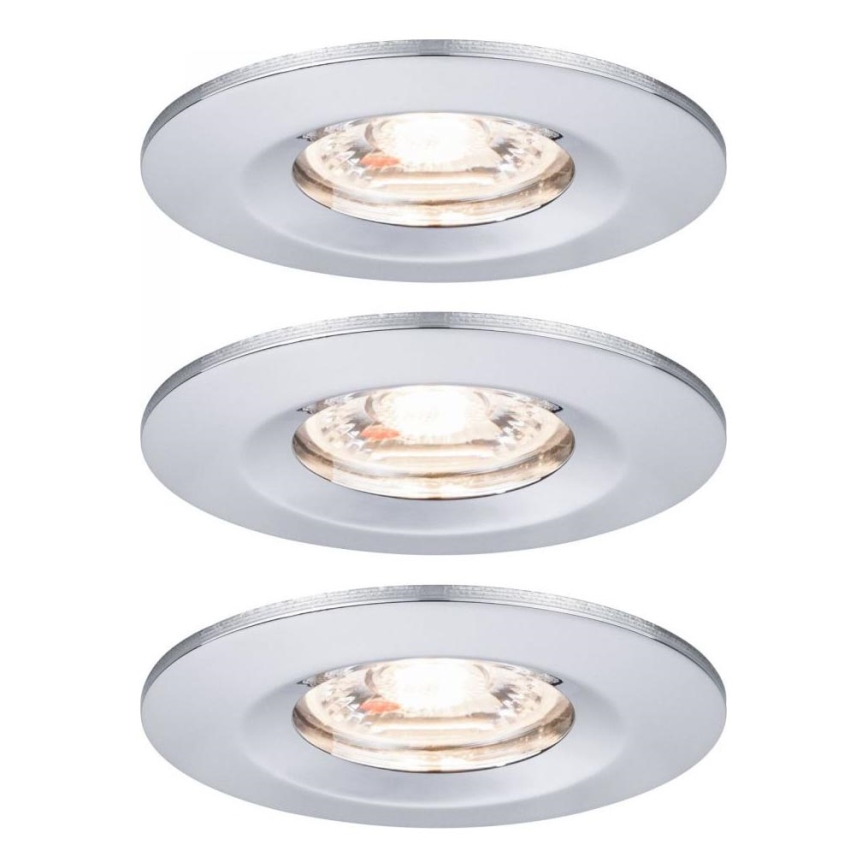 Paulmann 94303 - SET 3xLED/4W IP44 Lámpara empotrable de baño COIN 230V