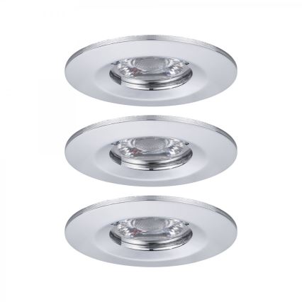 Paulmann 94303 - SET 3xLED/4W IP44 Lámpara empotrable de baño COIN 230V