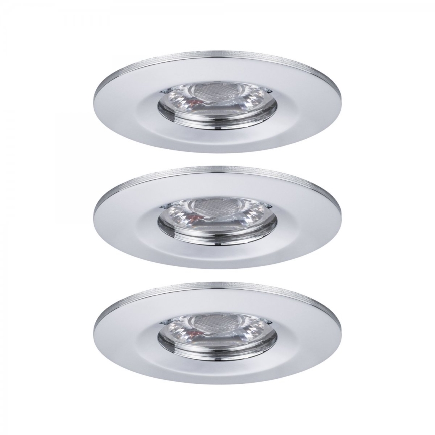 Paulmann 94303 - SET 3xLED/4W IP44 Lámpara empotrable de baño COIN 230V