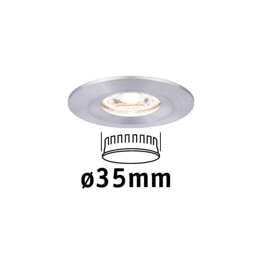 Paulmann 94304 - LED/4W IP44 Lámpara empotrable de baño COIN 230V