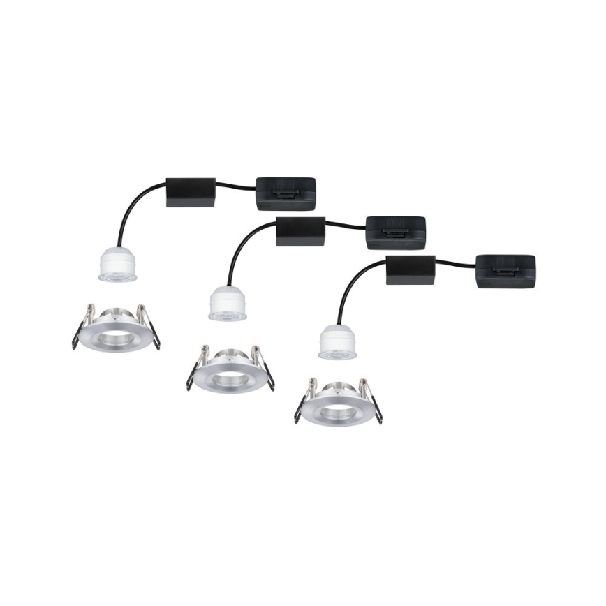Paulmann 94305 - SET 3xLED/4W IP44 Lámpara empotrable de baño NOVA 230V
