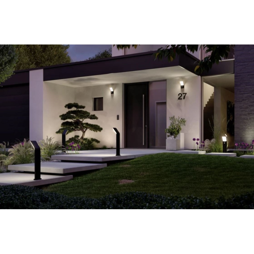Paulmann 94403 - LED/10W IP44 Lámpara exterior con sensor ADYA 230V