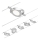 Paulmann 94414 - SET 5xLED/4,5W Foco para sistema de cable ROUNDMAC 230V cromo brillante