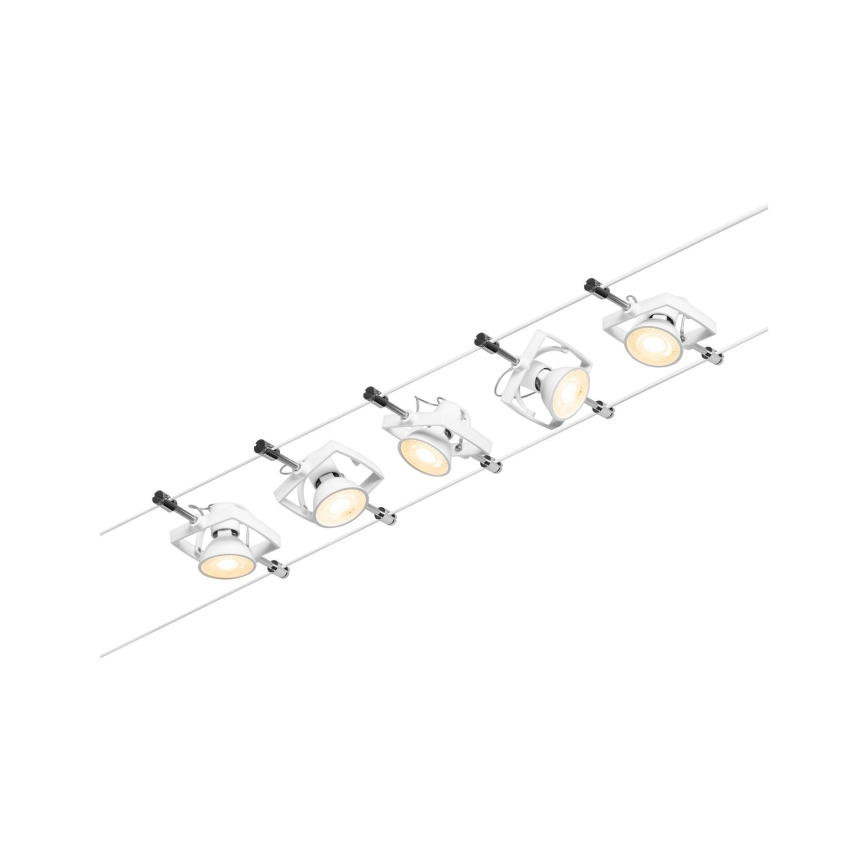 Paulmann 94432 - JUEGO 5xGU5,3/10W Foco para sistema de rieles MAC 230V blanco