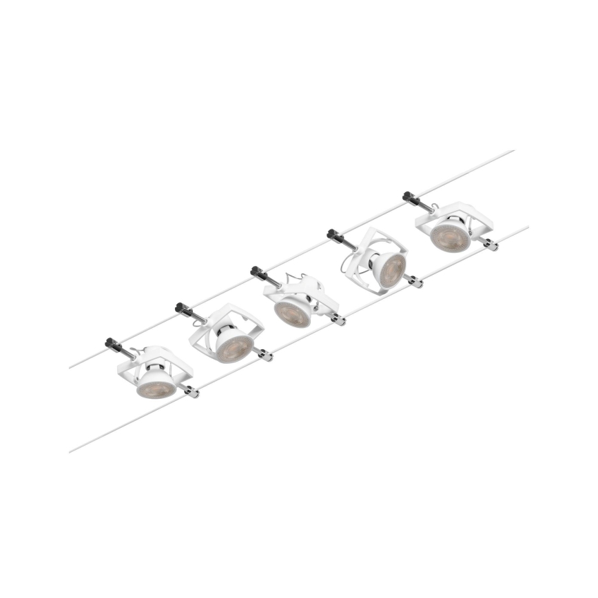 Paulmann 94432 - JUEGO 5xGU5,3/10W Foco para sistema de rieles MAC 230V blanco