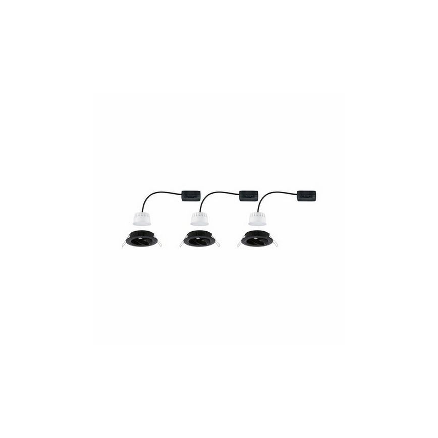 Paulmann 94471 - SET 3xLED/6W IP23 Lámpara empotrable de baño NOVA 230V