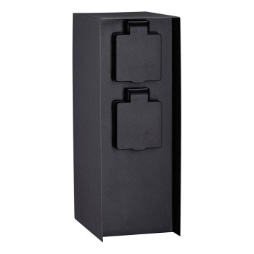 Paulmann 94657 - Columna de enchufes exterior RIO 2Z SCHUKO 230V IP44