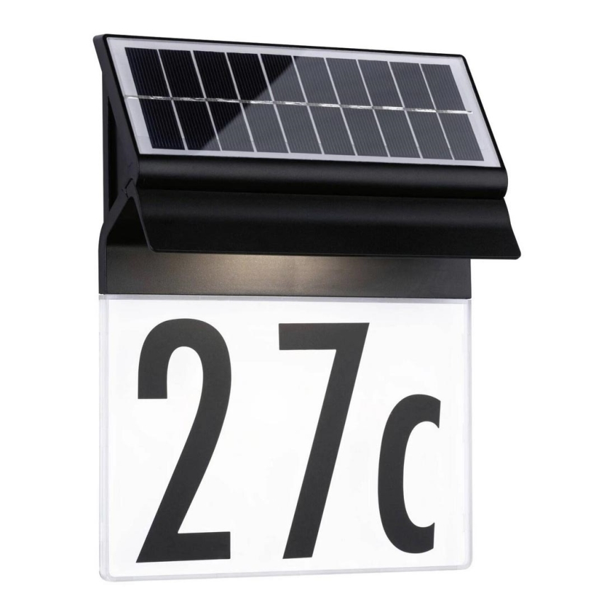 Paulmann 94694 - LED/0,2W IP44 Número de casa solar NEDA 3,7V 1800 mAh