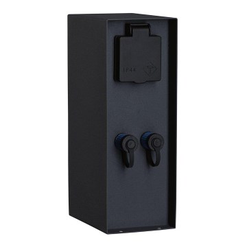 Paulmann 94700 - Columna de enchufe para exterior RIO 2Z SCHUKO 230V IP44