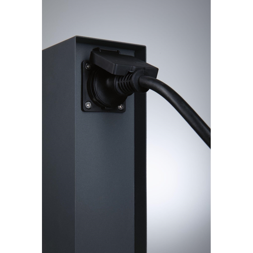 Paulmann 94700 - Columna de enchufe para exterior RIO 2Z SCHUKO 230V IP44