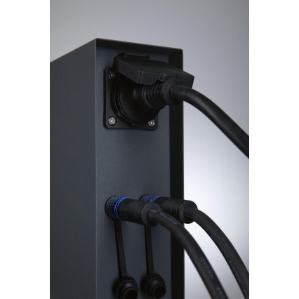 Paulmann 94700 - Columna de enchufe para exterior RIO 2Z SCHUKO 230V IP44