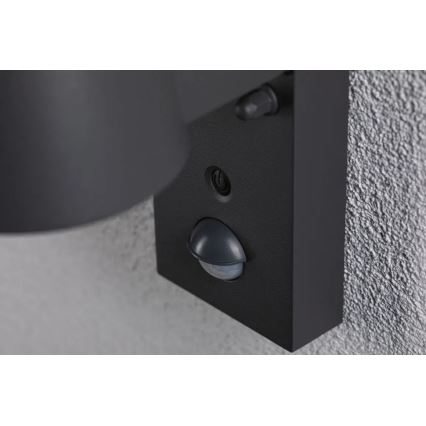 Paulmann 94714 - LED/6W IP44 Aplique para exterior con sensor CAPERA 230V 2200/3000K