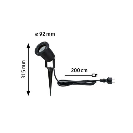 Paulmann 94731 - LED/4,3W IP65 Lámpara de exterior SPOT 230V