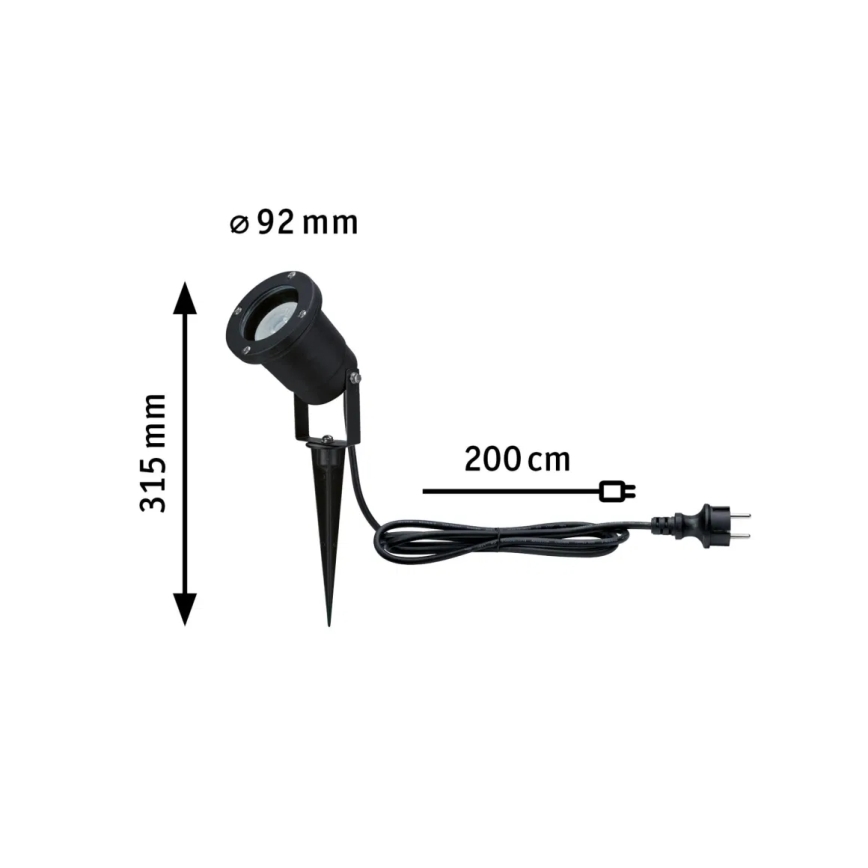 Paulmann 94731 - LED/4,3W IP65 Lámpara de exterior SPOT 230V