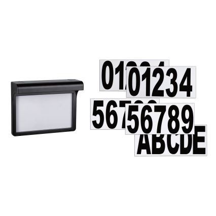 Paulmann 95388 - LED/0,05W IP44 Número de casa solar con sensor DAYTON 4,8V