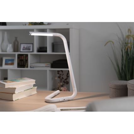 Paulmann 95423 - Lámpara de mesa táctil regulable LED/4,5W FLEXLINK 5V/USB 4400 mAh blanco