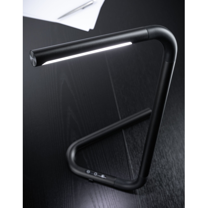 Paulmann 95424- Lámpara de mesa táctil regulable LED/4,5W FLEXLINK 5V/USB 4400 mAh negro