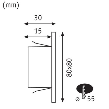 Paulmann 99495 - LED/1,2W Iluminación de escalera EDGE 230V