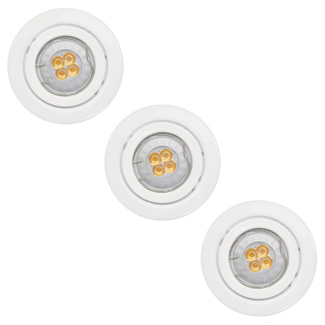 Paulmann - Nice Price 3323 - SET 3x Iluminación LED empotrada de techo 3xGU10/3,5W/230V