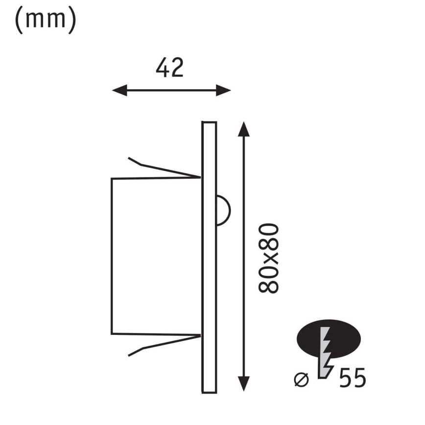 Paulmann  93134 - LED/1,2W Iluminación de escalera con sensor EDGE 230V cromo mate