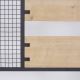 Percha de pared con mueble zapatero NOMAD 182x78 cm negro/beige