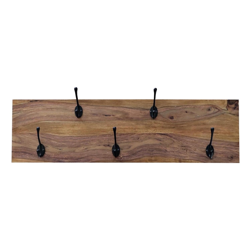 Percha de pared RAMI 25x90 cm madera maciza/palisandro