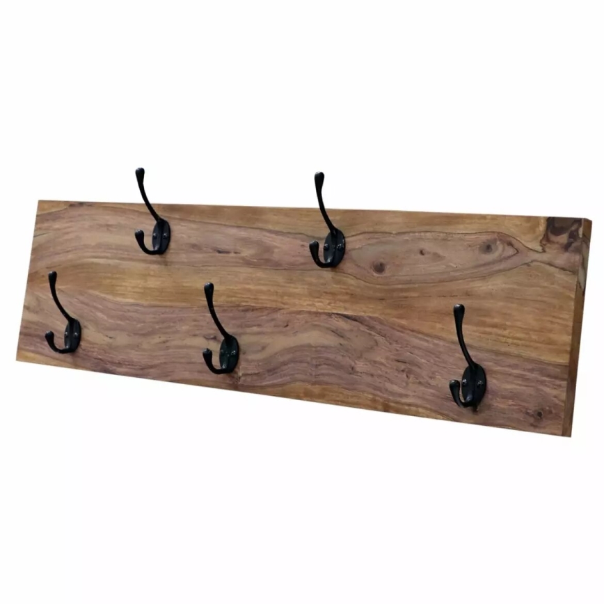 Percha de pared RAMI 25x90 cm madera maciza/palisandro