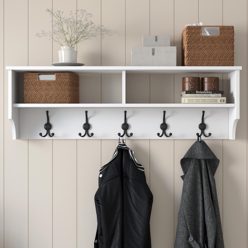 Percha de pared RANI 120x37,2 cm blanco