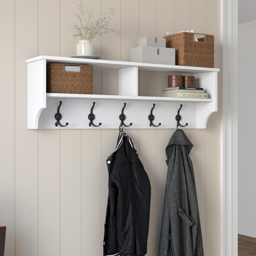 Percha de pared RANI 120x37,2 cm blanco