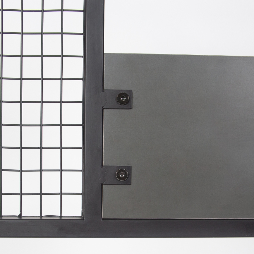 Perchero de pared con mueble zapatero NOMAD 182x78 cm negro/antracita