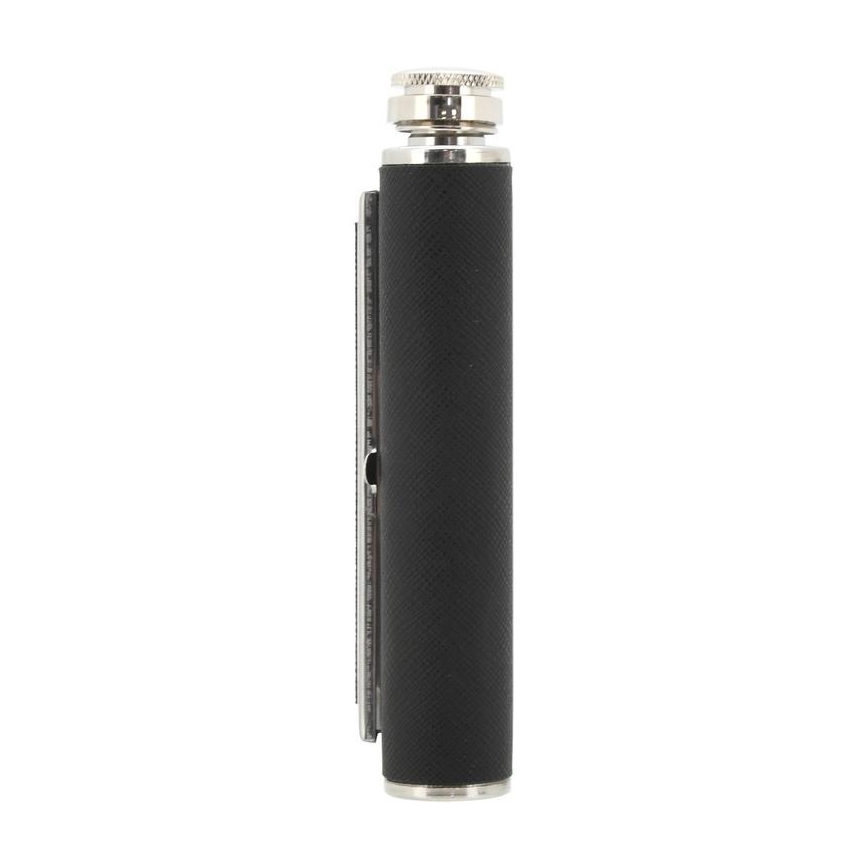 Petaca con estuche para puros 175 ml negro