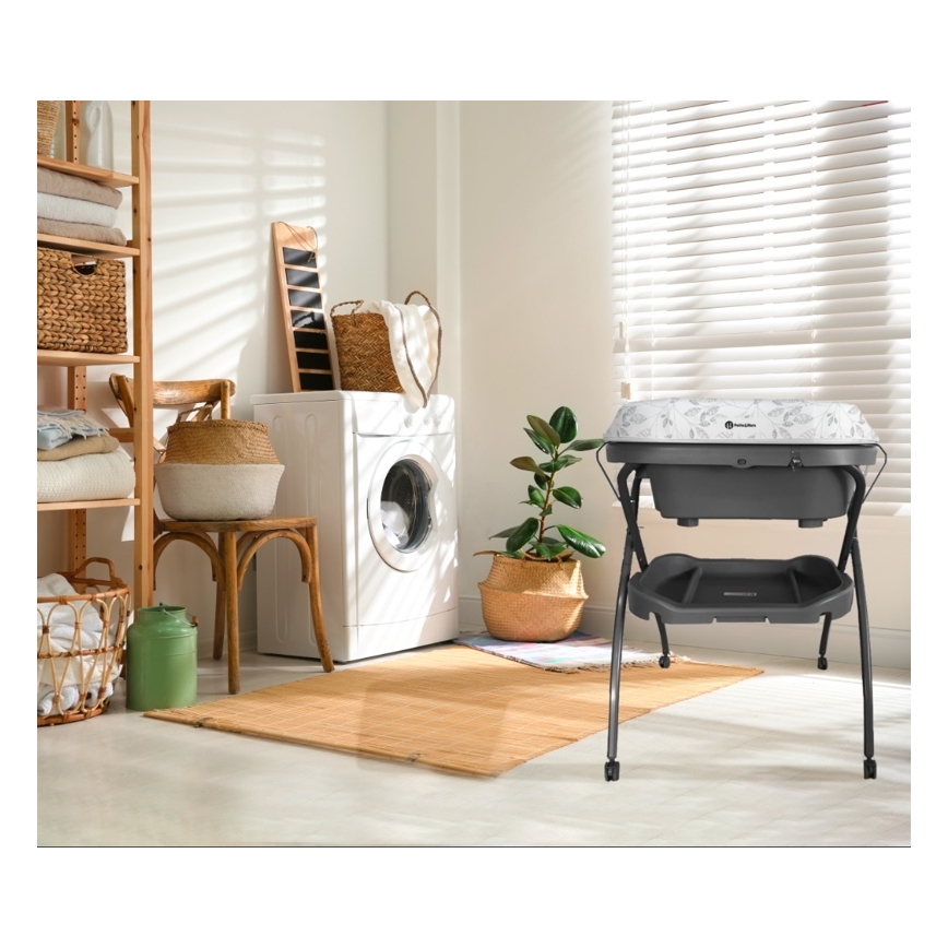 PETITE&MARS - Cambiador con bañera SPA 3en1 gris