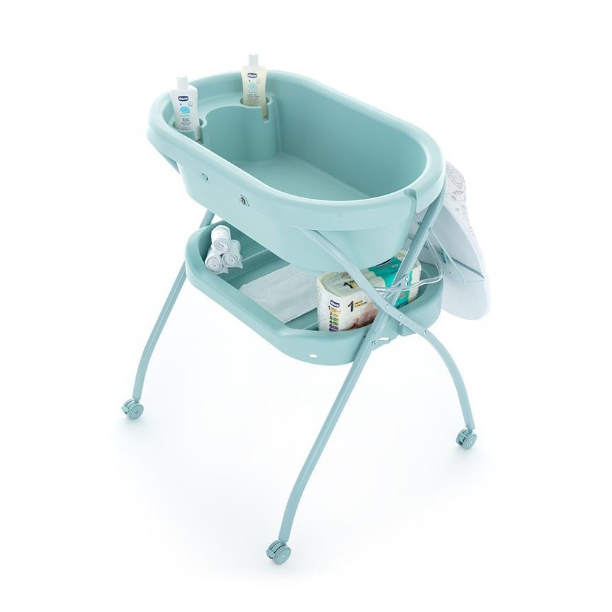 PETITE&MARS - Cambiador con bañera SPA 3en1 menta