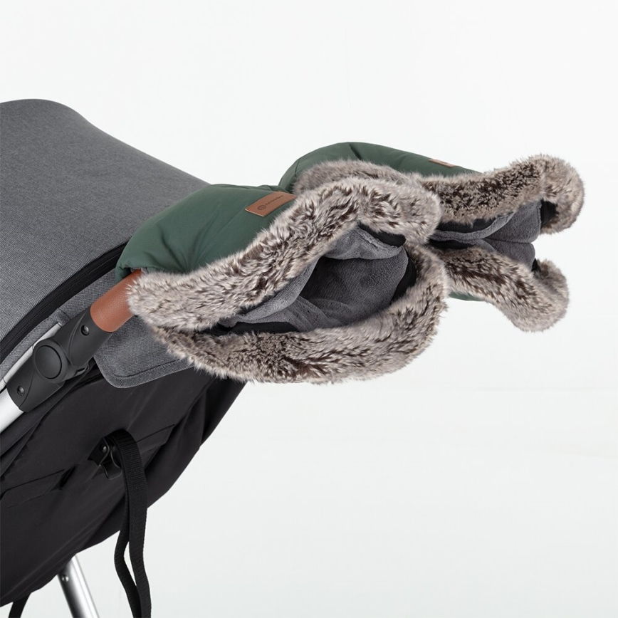 PETITE&MARS - Fundas para cochecito FURRY Veritable Khaki