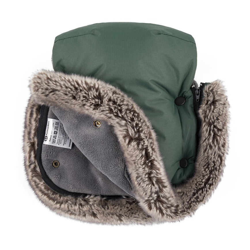 PETITE&MARS - Fundas para cochecito FURRY Veritable Khaki