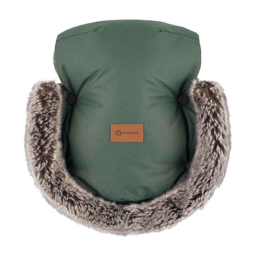 PETITE&MARS - Fundas para cochecito FURRY Veritable Khaki