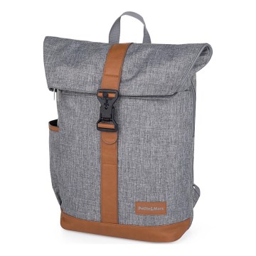 PETITE&MARS - Mochila de Pañales para Bebé para cochecito JACKOB gris
