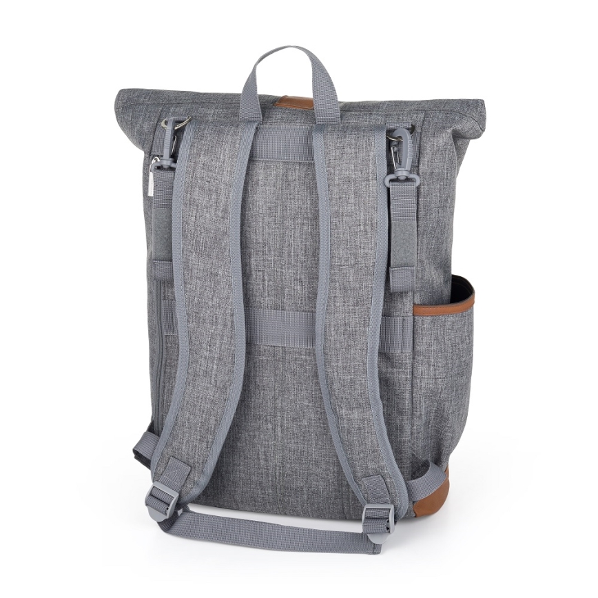 PETITE&MARS - Mochila de Pañales para Bebé para cochecito JACKOB gris