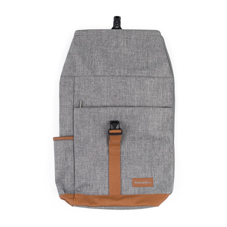 PETITE&MARS - Mochila de Pañales para Bebé para cochecito JACKOB gris