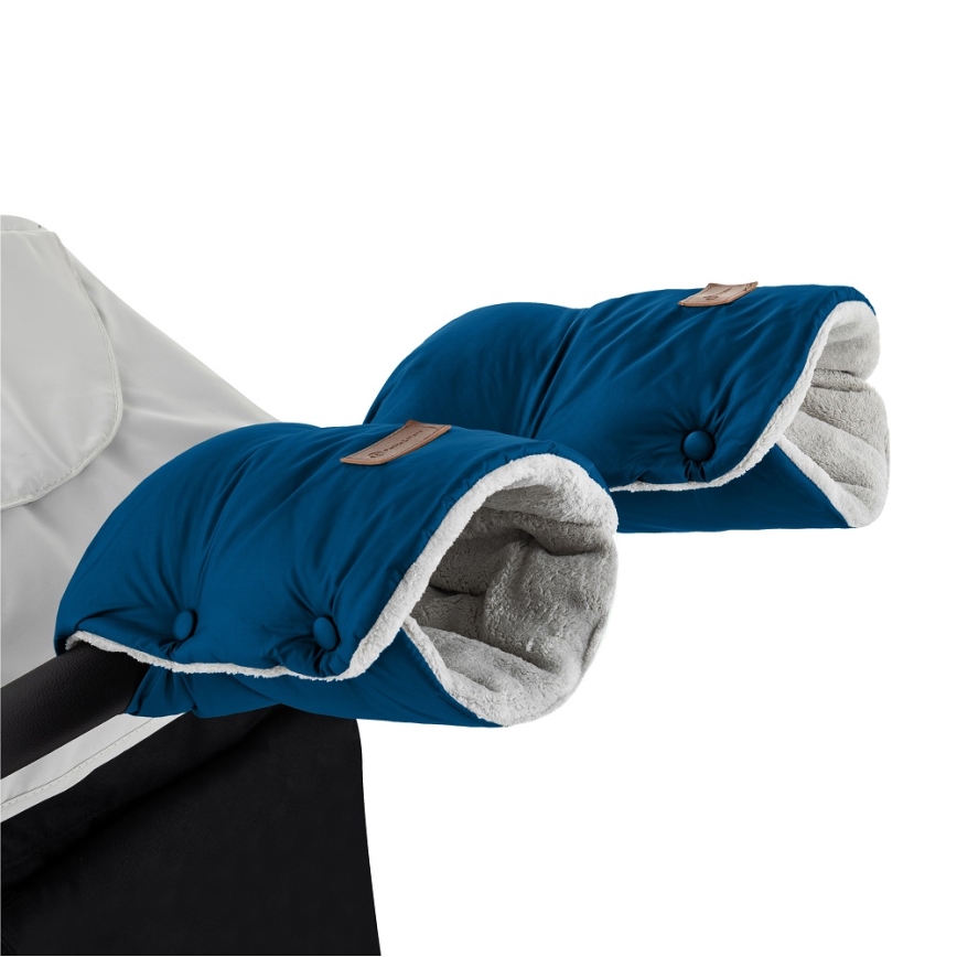 PETITE&MARS - SET Saco de bebé 3en1 JIBOT + cubremanos para cochecito Azul