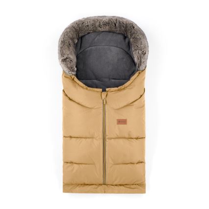 PETITE&MARS - SET Saco de Dormir para Bebé 4en1 ARCTIC + fundas para cochecito FURRY Elegant Caramel