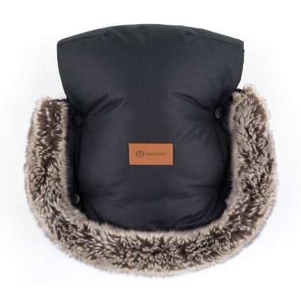 PETITE&MARS - SET Saco de Dormir para Bebé 4en1 ARCTIC + fundas para cochecito FURRY Forever Black