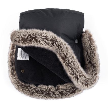 PETITE&MARS - SET Saco de Dormir para Bebé 4en1 ARCTIC + fundas para cochecito FURRY Forever Black