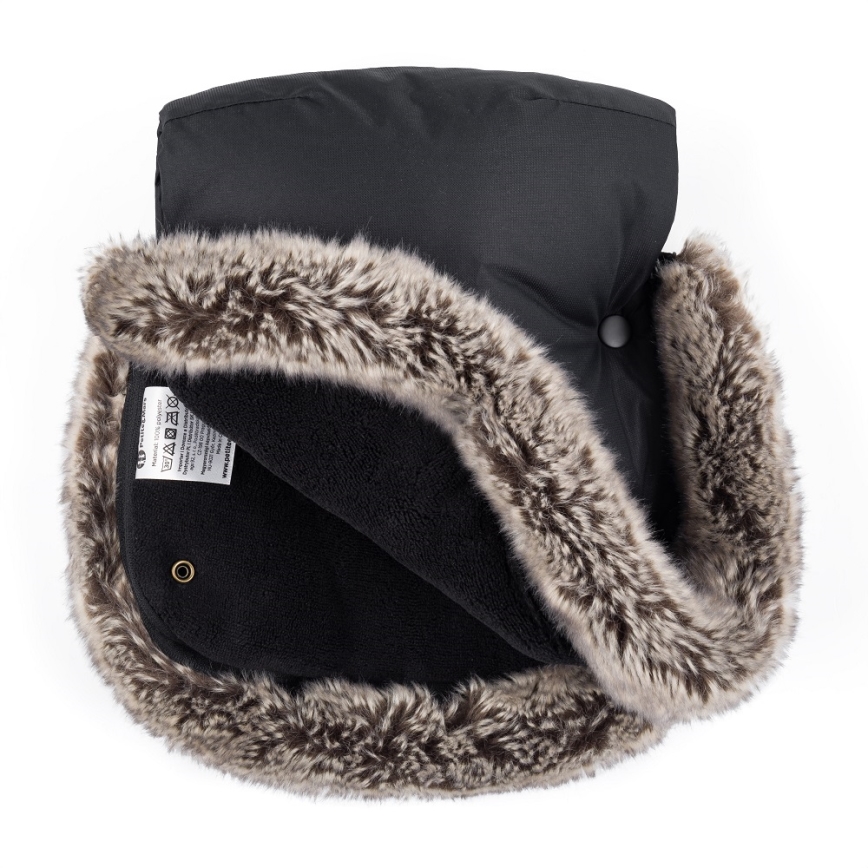 PETITE&MARS - SET Saco de Dormir para Bebé 4en1 ARCTIC + fundas para cochecito FURRY Forever Black