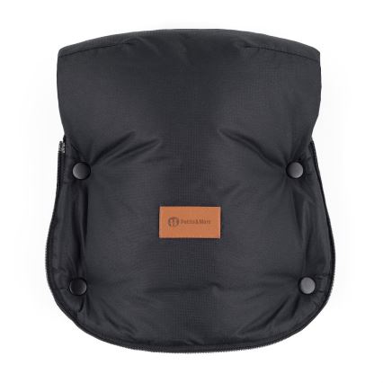 PETITE&MARS - SET Saco de Dormir para Bebé 4en1 ARCTIC + fundas para cochecito FURRY Forever Black